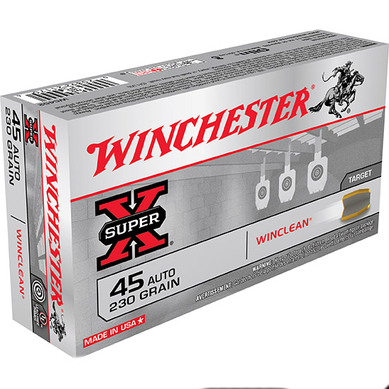 WIN WINCLEAN 45ACP 230GR 50/10 - Ammunition